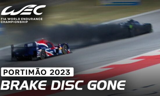 ? Brake disc explosion for Jacques Villeneuve I 2023 FIA WEC 6 Hours of Portimão
