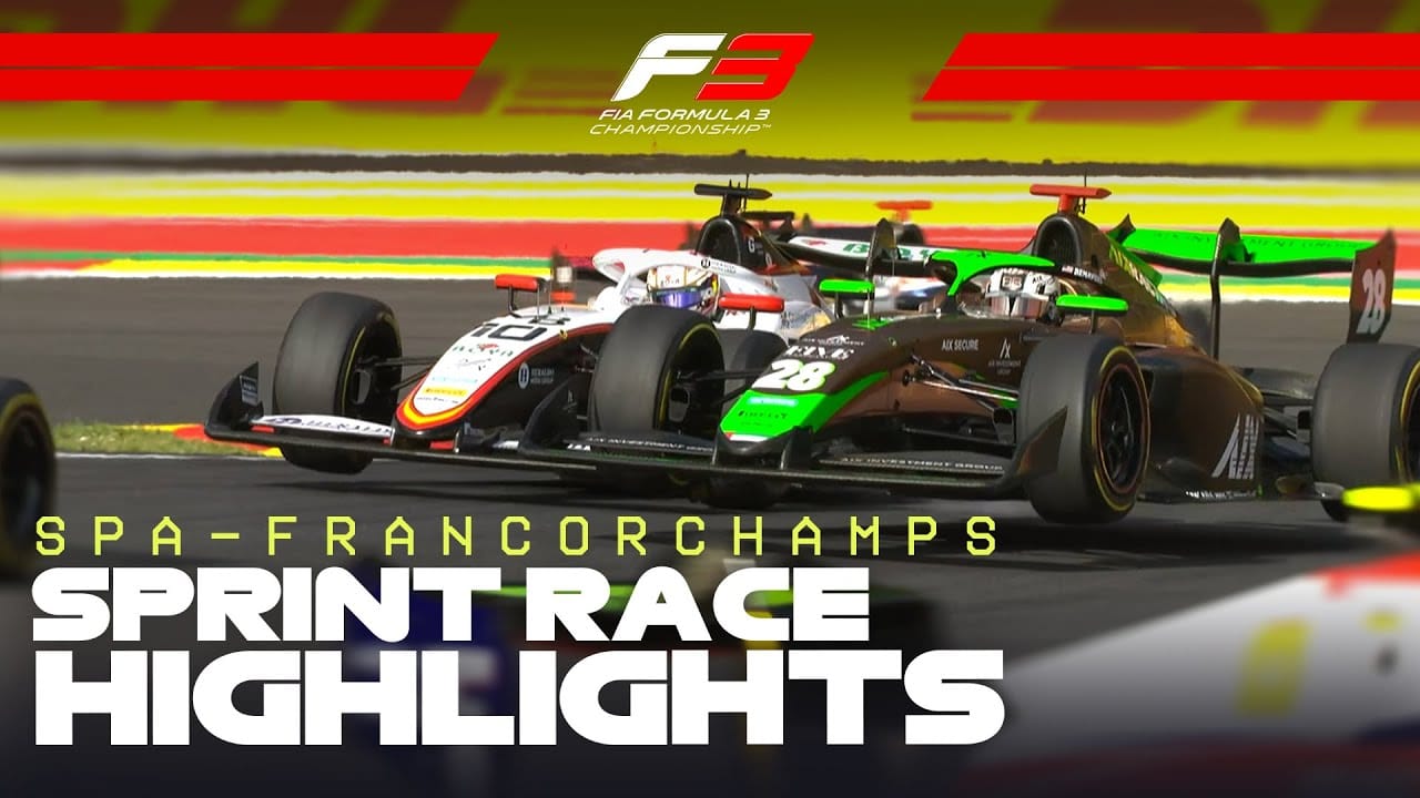 F3 Sprint Race Highlights | 2025 Belgian Grand Prix