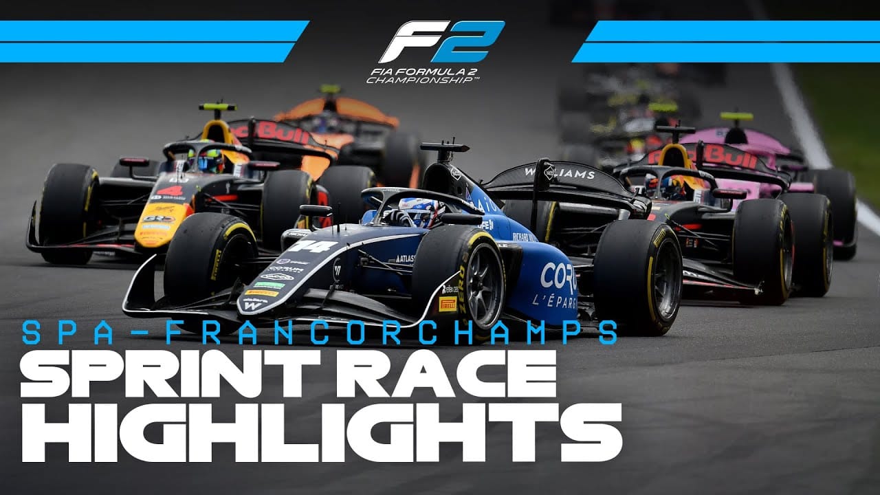 F2 Sprint Race Highlights | 2025 Belgian Grand Prix
