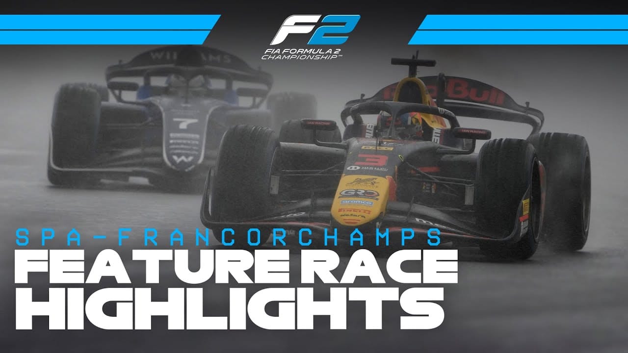 F2 Feature Race Highlights | 2025 Belgian Grand Prix
