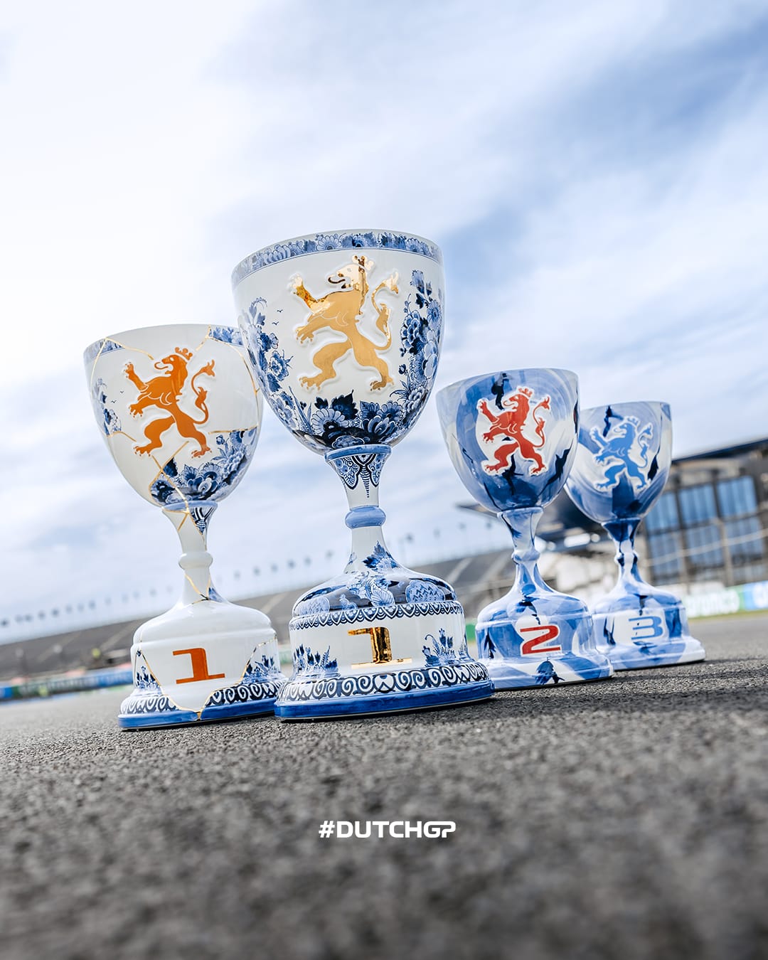Royal Delft creëert unieke bekers voor Nederlandse GP