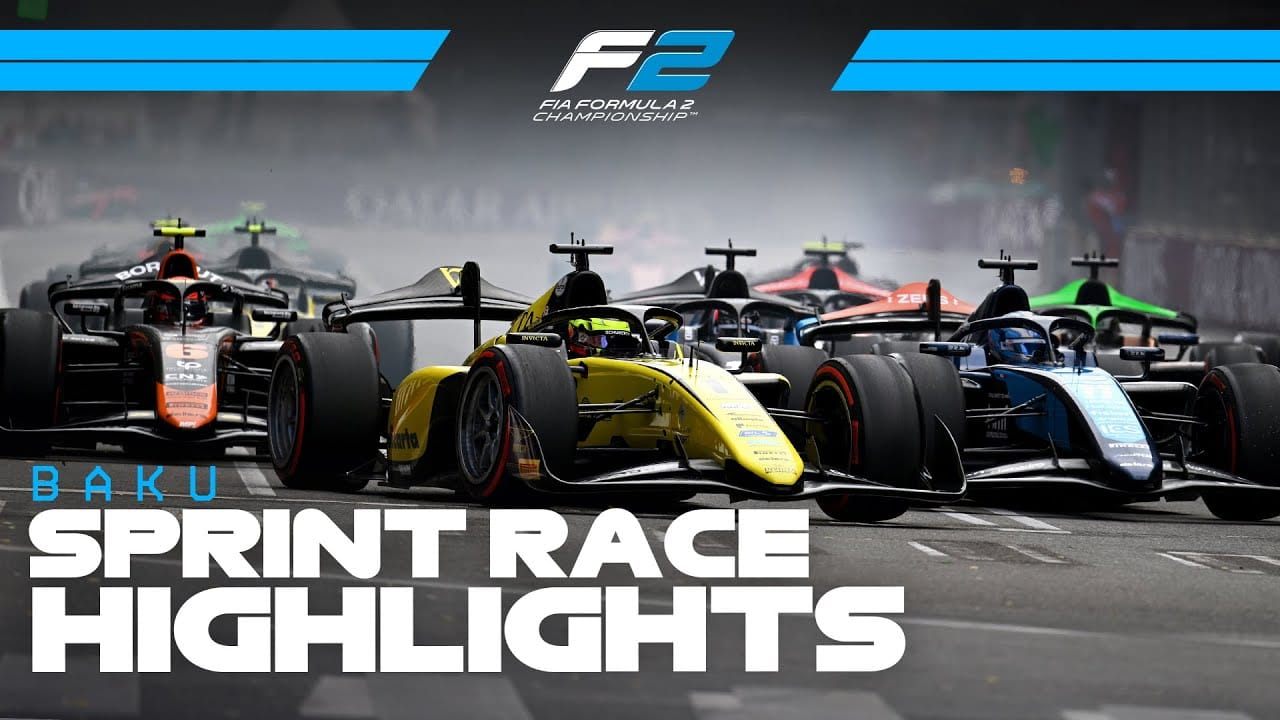 F2 Sprint Race Highlights | 2025 Azerbaijan Grand Prix
