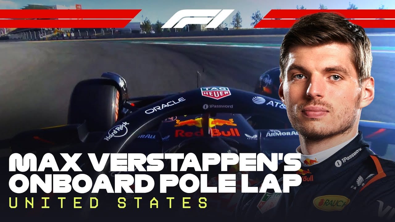 Max Verstappen's Pole Lap | 2025 United States Grand Prix | Pirelli