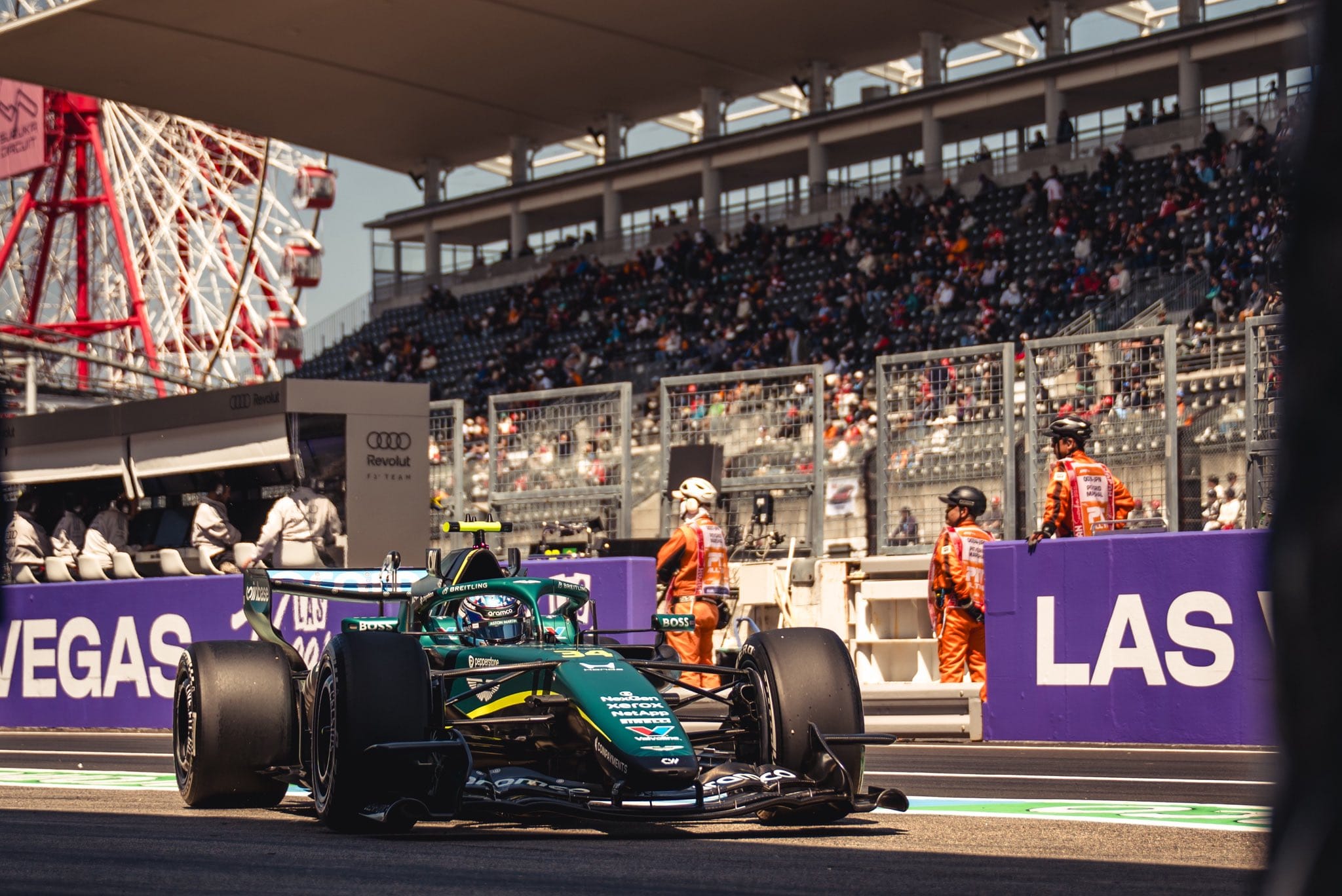Aston Martin en Honda werken samen aan oplossing voor vibratieproblemen tijdens de Grand Prix van Japan in Suzuka