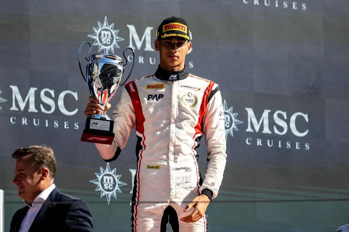 F3: Ugo Ugochukwu pakt titel na chaotische ontknoping in Madrid
