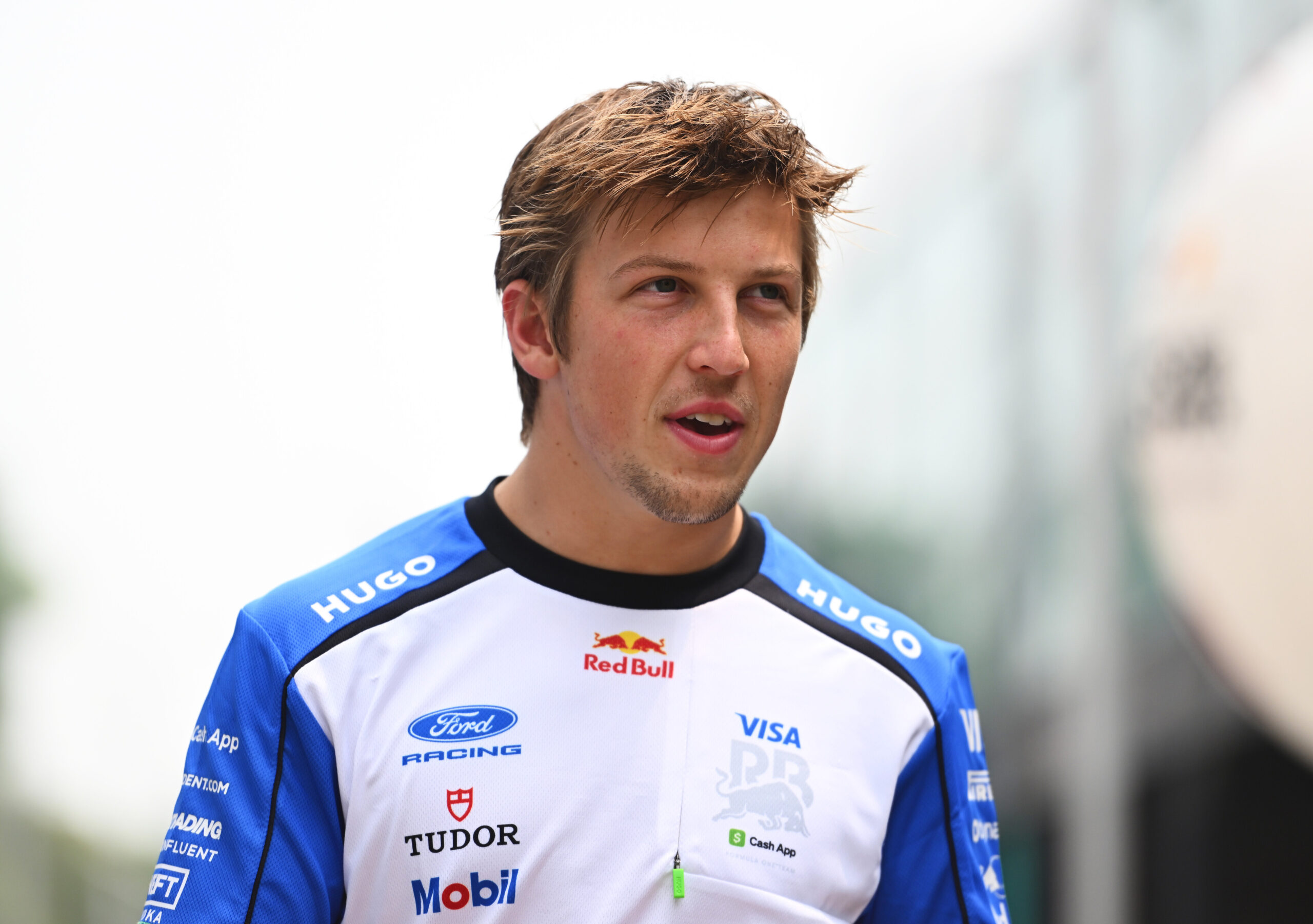 Liam Lawson geeft een optreden in Austin vlak voor de Grand Prix van de Verenigde Staten