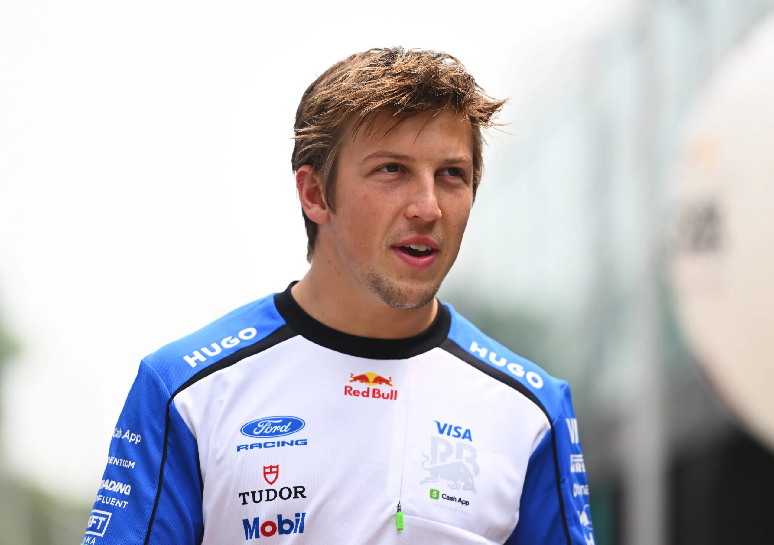 Liam Lawson geeft een optreden in Austin vlak voor de Grand Prix van de Verenigde Staten
